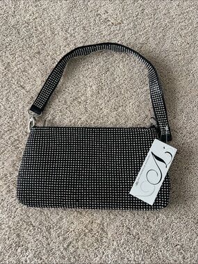 Black Rhinestone Mini Purse for Formals New With Tags